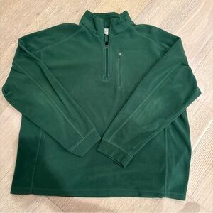 L.L. Bean Forest Green Zip-Up Sweater